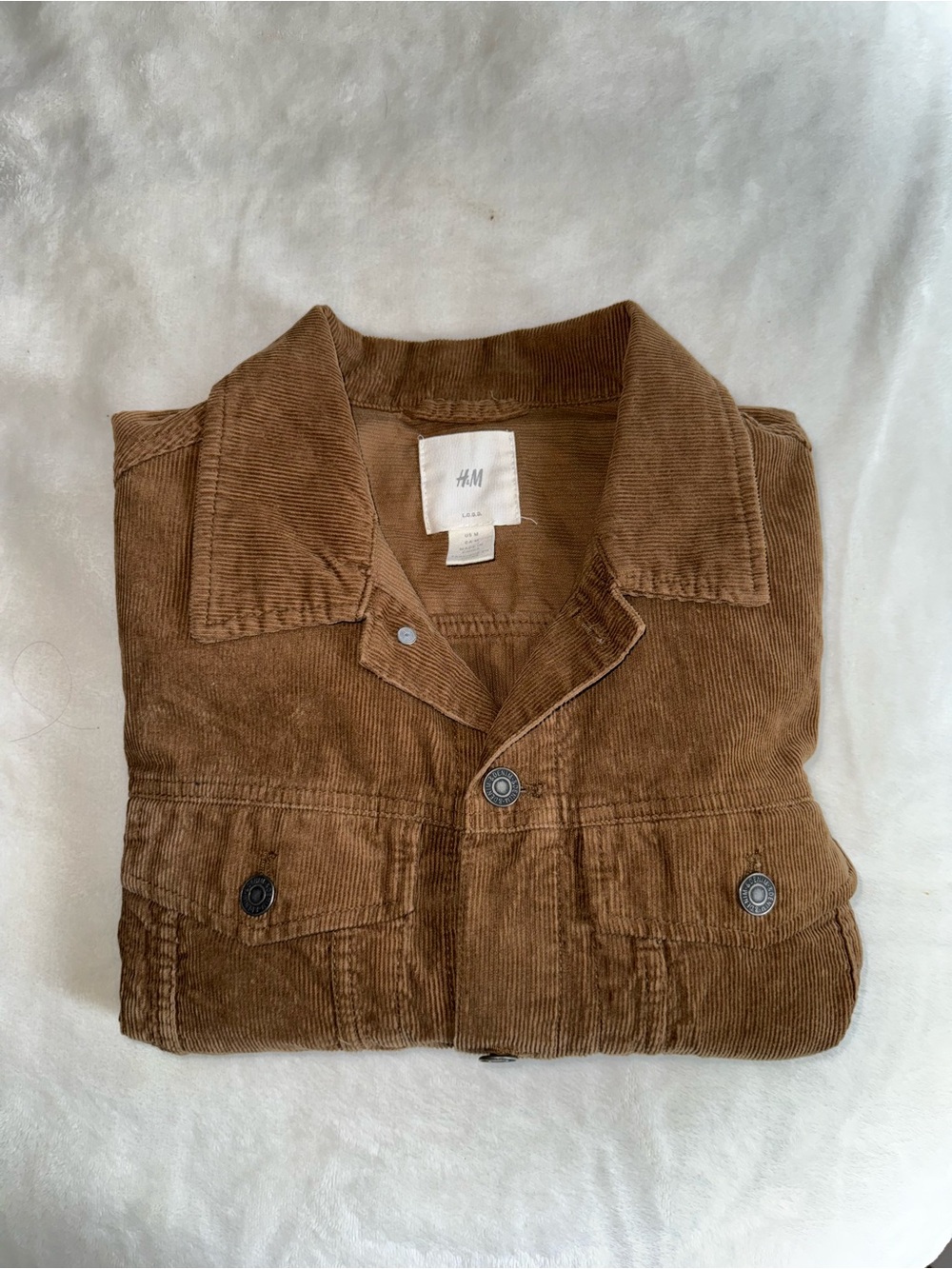 H&M Tan Corduroy Shacket